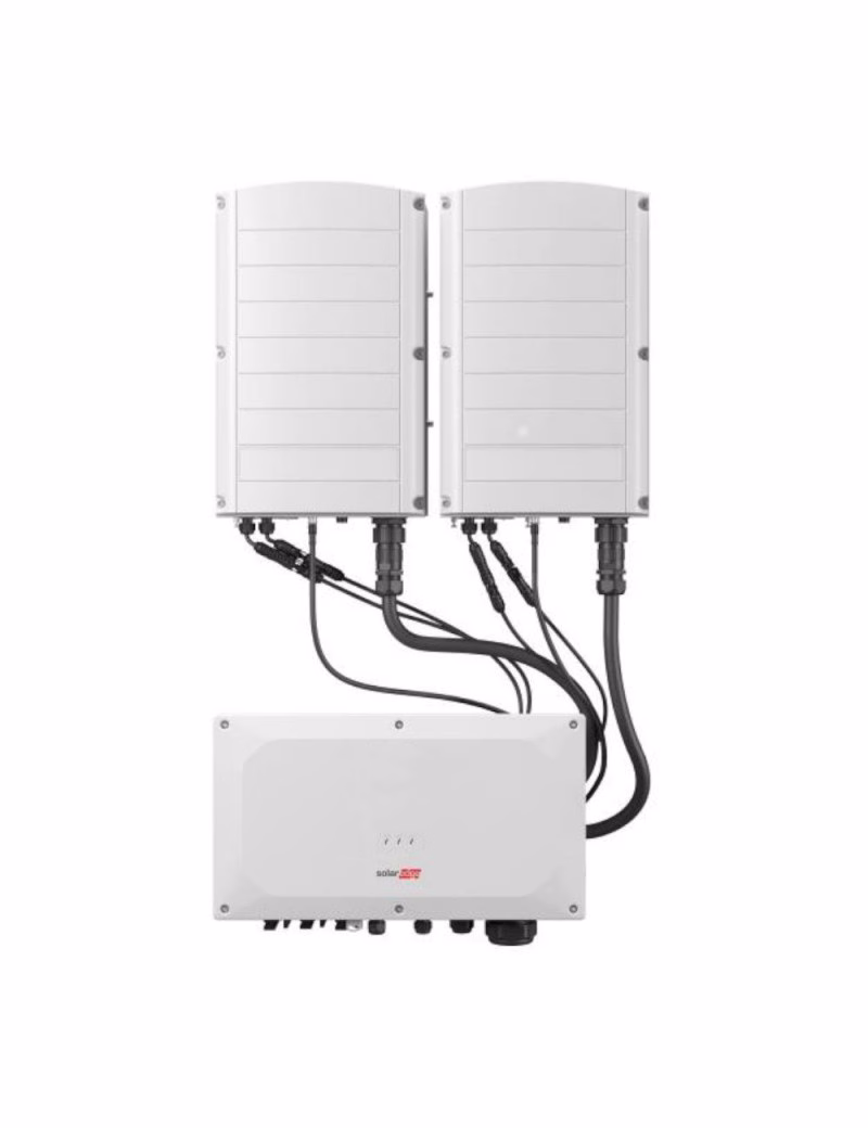 Μετατροπέας SOLAR EDGE SE66.6K - RW00IBNM4 + 2 μονάδες βοήθειας SESUK-RW00INNN4